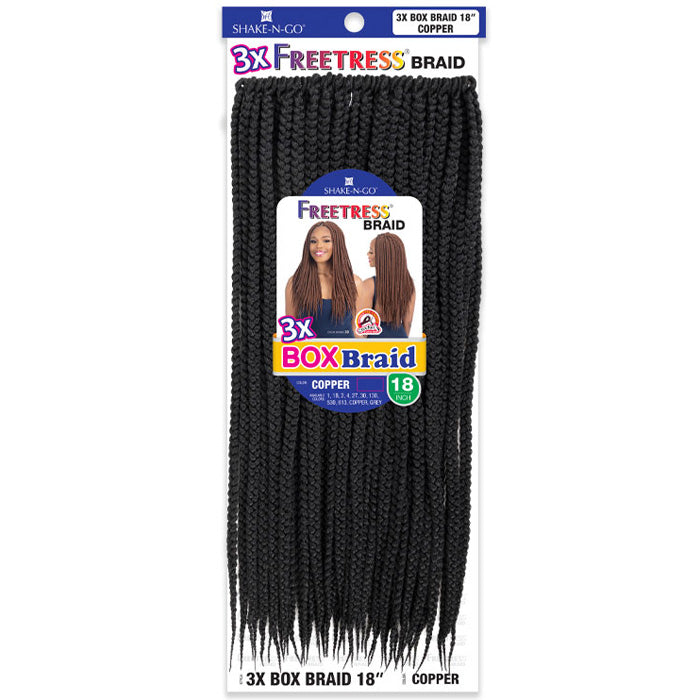Freetress Pre-Looped Crochet Braid - 3X BOX BRAID 18"
