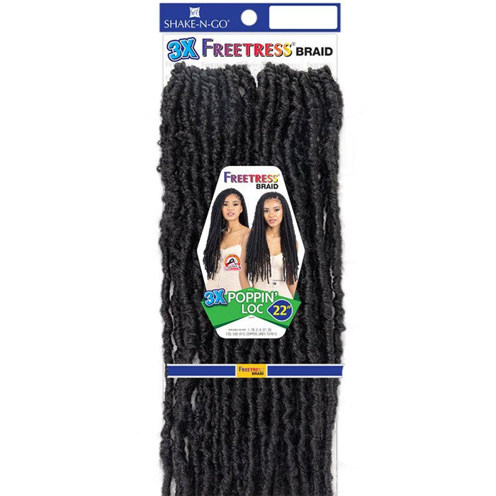 Freetress Pre-Looped Crochet Braids - 3X POPPIN LOC 22"