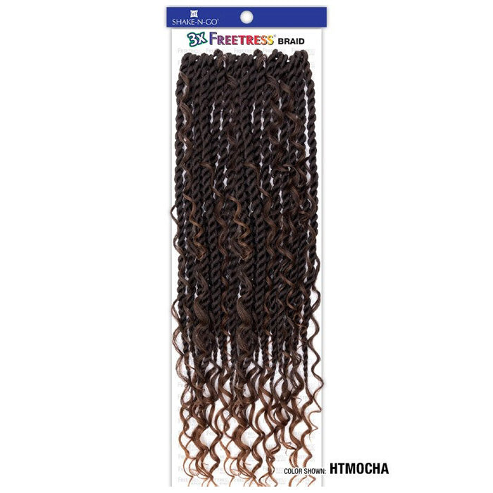 Freetress Braid Pre-Looped Crochet Braids - 3X REBEL BOHO TWIST 22"