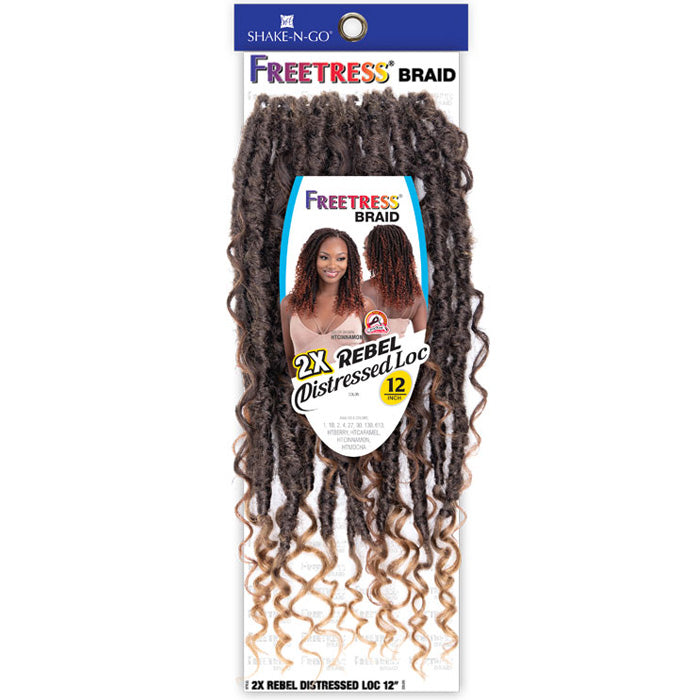 Freetress Pre-Looped Crochet Braid - 2X REBEL DISTRESSED LOC 12"