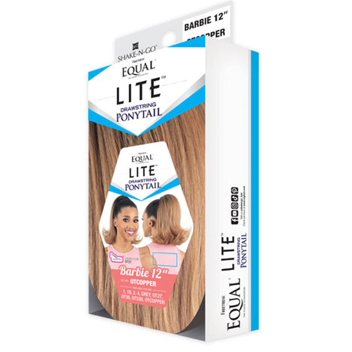 Shake N Go Equal Lite Drawstring Ponytail - BARBIE 12"