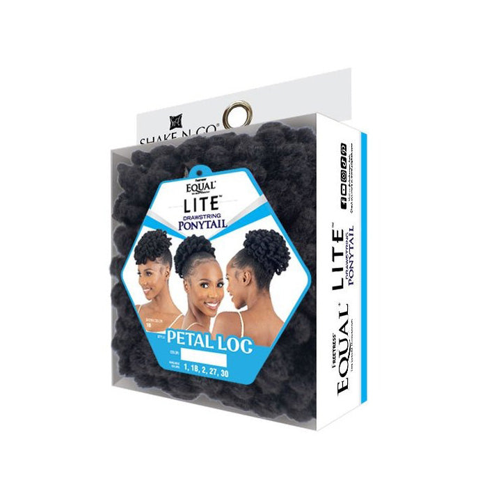 Shake N Go Equal Lite Drawstring Ponytail - PETAL LOC