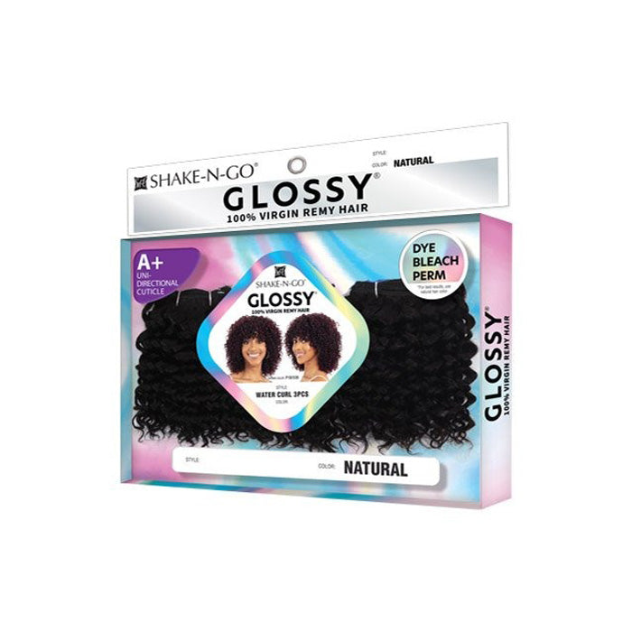 Shake N Go Glossy 100% Virgin Remy Hair Weaves - WATER CURL 3PCS