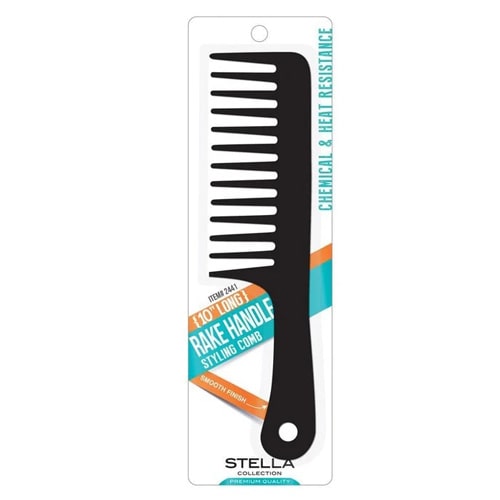 Stella Collection Rake Handle Styling Comb 10"