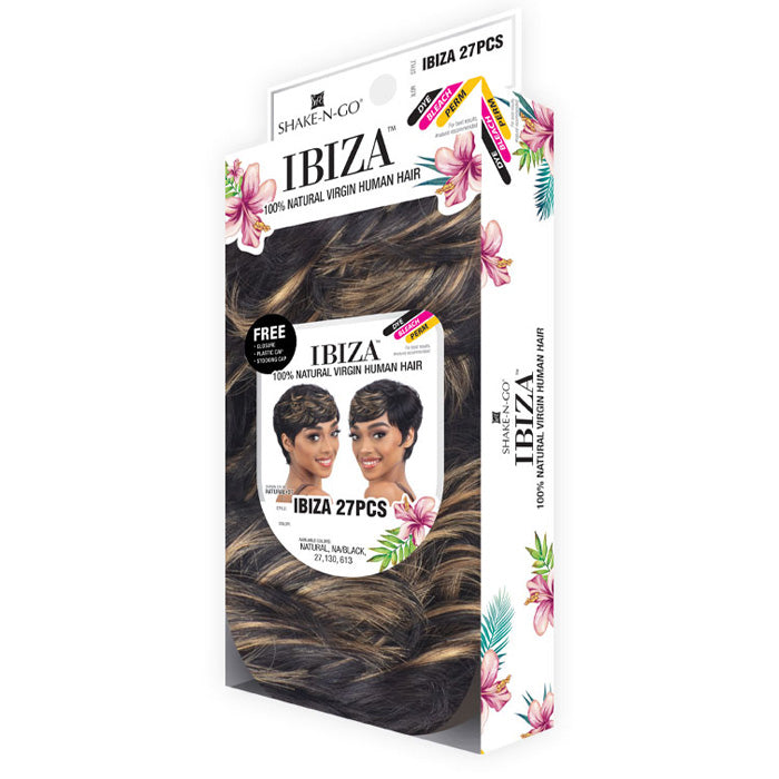 Shake N Go Ibiza 100% Natural Virgin Human Hair Pieces + 5" Circle Closure - IBIZA 27 PCS