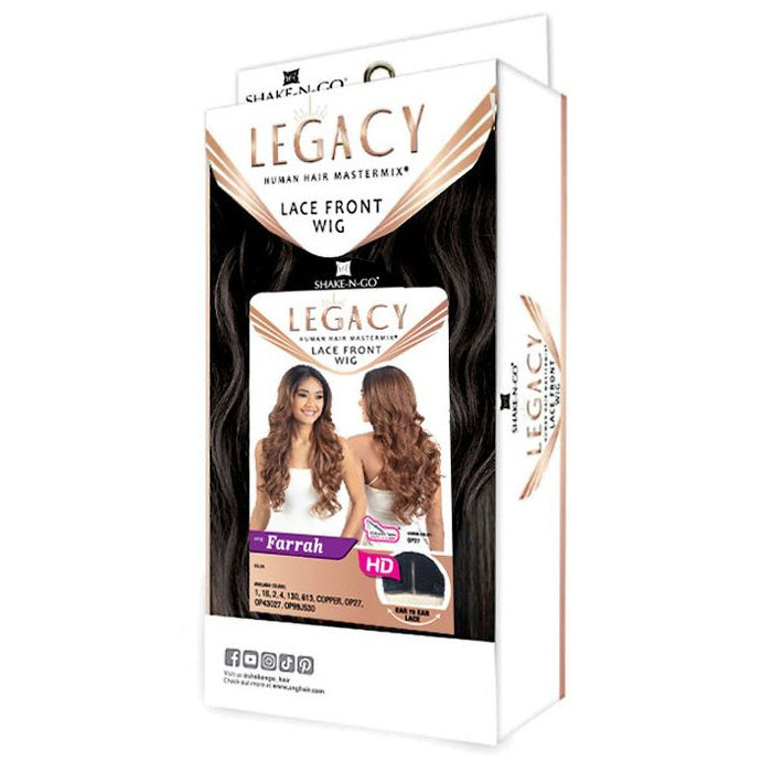 Shake N Go Legacy Human Hair Blend HD Lace Front Wig - FARRAH