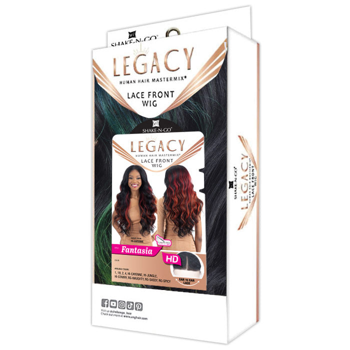 Shake N Go Legacy Human Hair Blend HD Lace Front Wig - FANTASIA