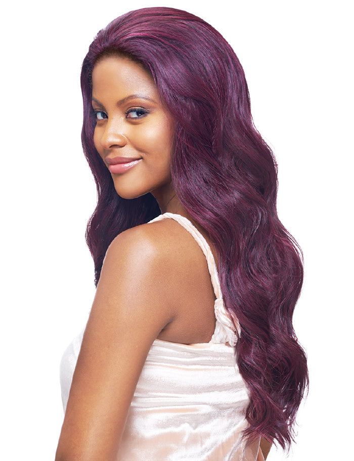 Vanessa Honey-2 Brazilian Human Hair Blend Swissilk Lace Front Wig T2HB TAGUS