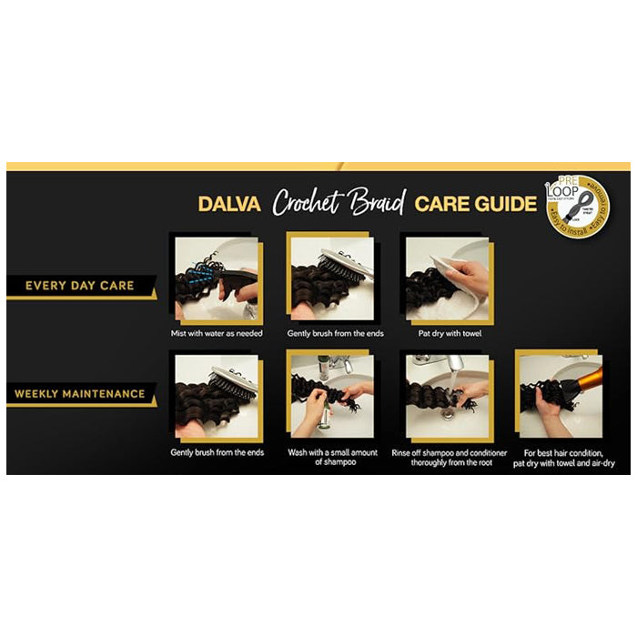 Ultima Dalva Collagen Protein Hair Pre-Looped Crochet Braid - 2X SUPER KINKY 18"