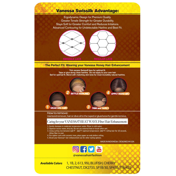 Vanessa Swissilk Tops Deep Middle Lace Part Wig - TOPS DM ALANTA 38