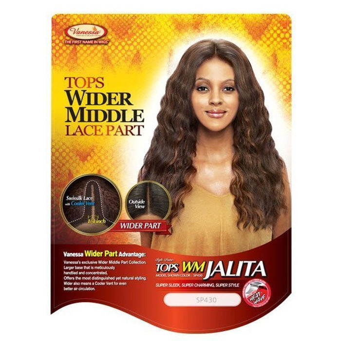 Vanessa Tops Wider Middle Lace Part Wig - TOPS WM JALITA