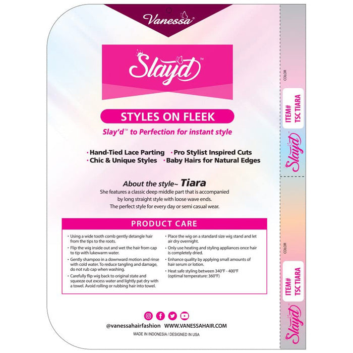 Vanessa Slayd Deep Hand-Tied Lace Part Wig - TIARA