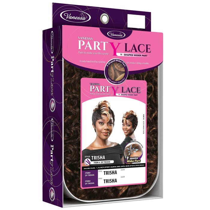Vanessa Party Lace Y-Shaped Part Lace Wig - TRISHA