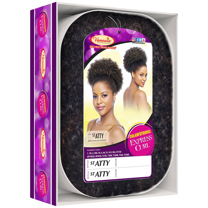Vanessa Drawstring Express Curl Ponytail - ST ATTY
