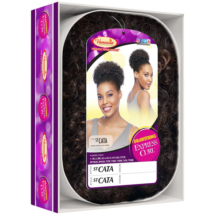Vanessa Drawstring Express Curl Ponytail - ST CATA