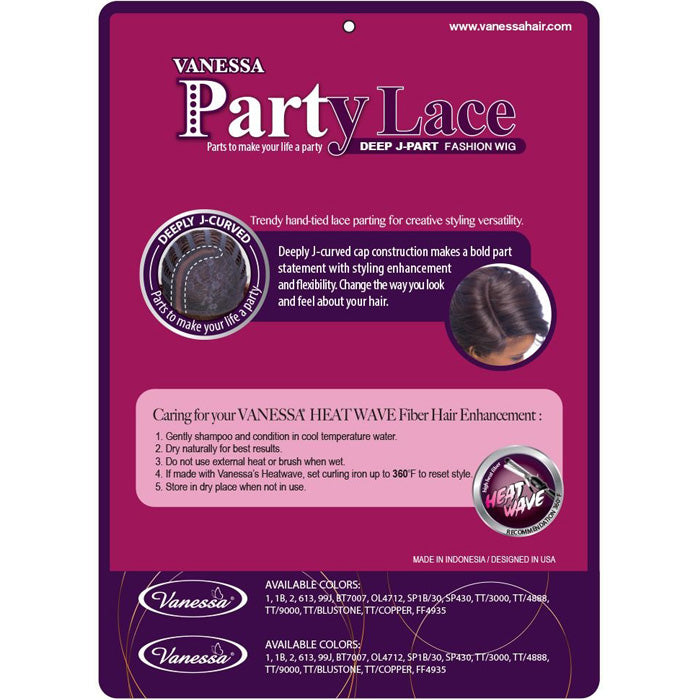 Vanessa Party Lace Deep J-Part Lace Wig - DJ SOLIS