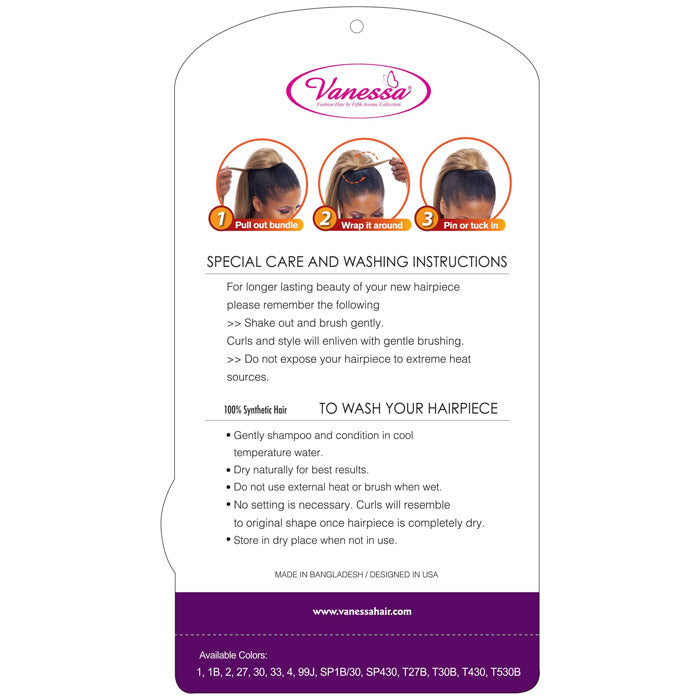 Vanessa Drawstring With Bundle Wrap Express Curl Ponytail - STB MEDOW