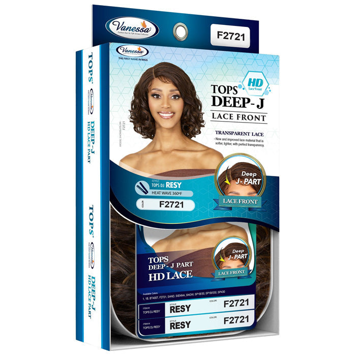 Vanessa Top Lace Deep J-Part HD Lace Front Wig - RESY