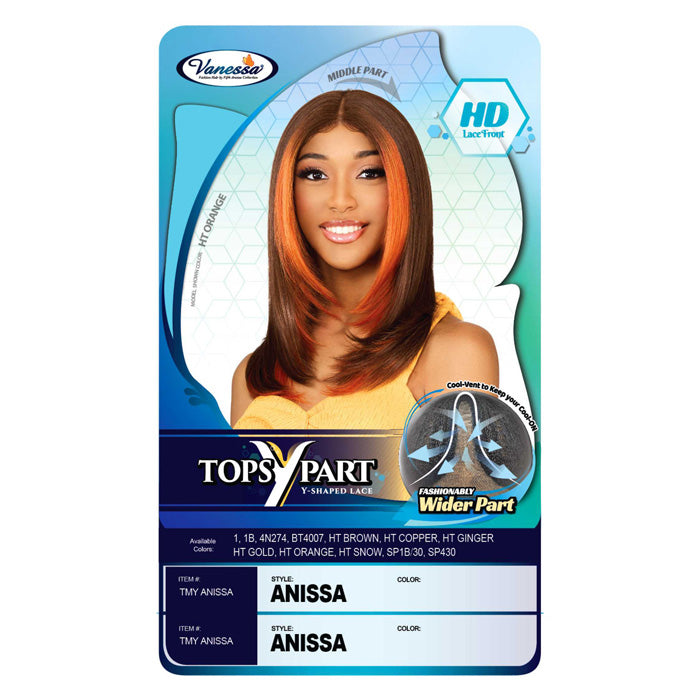 Vanessa Tops Y-Part HD Lace Front Wig - ANISSA