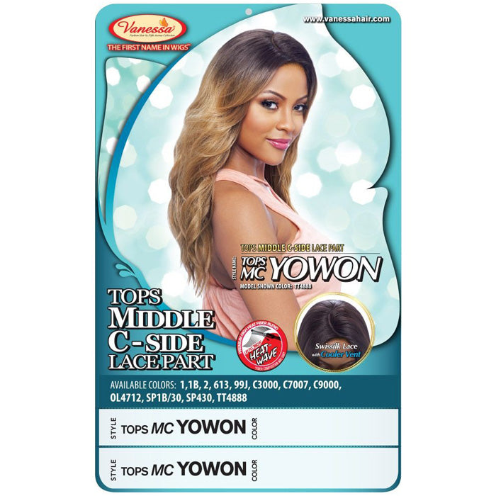 Vanessa Top Middle C-Side Part Swissilk Lace Wig - TOPS MC YOWON