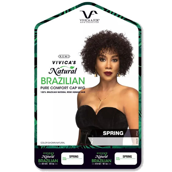 Vivica A. Fox Entice 100% Purest Virgin Remi Natural Brazilian Human Hair Wig SPRING