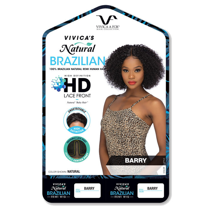 Vivica A Fox Natural Brazilian HD Lace Front Wig - BARRY - 100% REMI NATURAL HUMAN HAIR