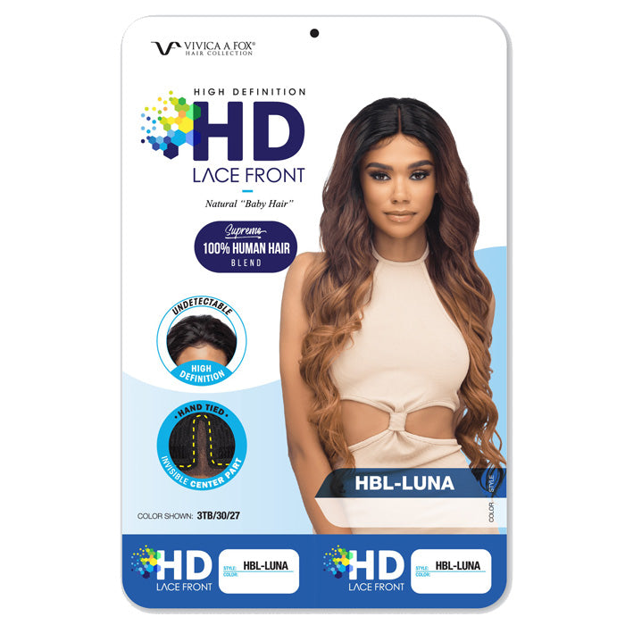 Vivica Fox Supreme 100% Human Hair Blend HD Lace Front Wig - HBL-LUNA