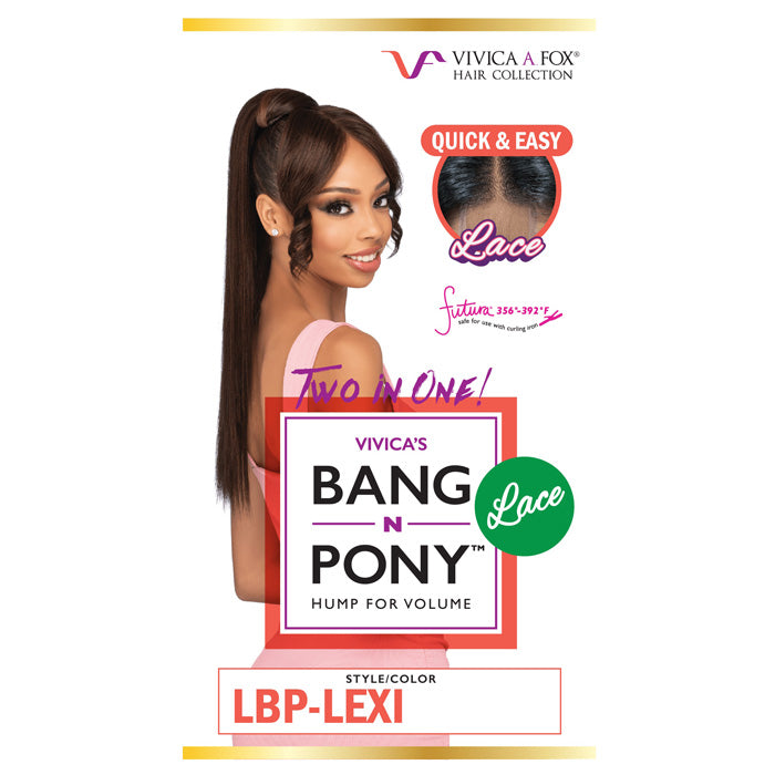 Vivica A Fox Center Lace Bang and Ponytail - LBP-LEXI