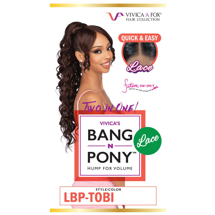 Vivica A Fox Center Lace Bang and Ponytail - LBP-TOBI