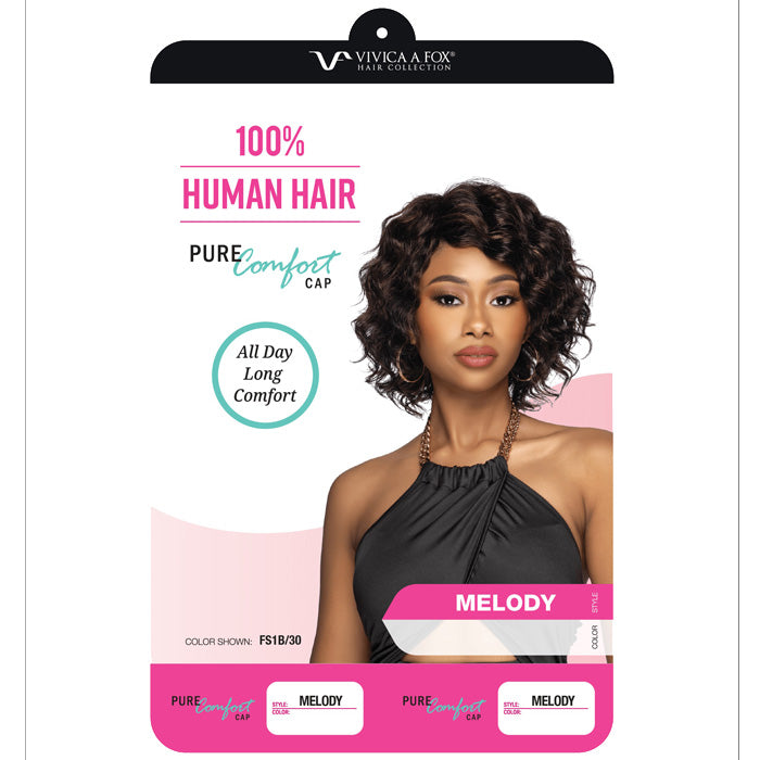 Vivica A Fox Pure Comfort Cap Full Wig - MELODY - 100% Premium Human Hair