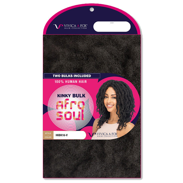 Vivica A Fox Human Hair Afro Soul Kinky Bulk - (HKBK16-V)