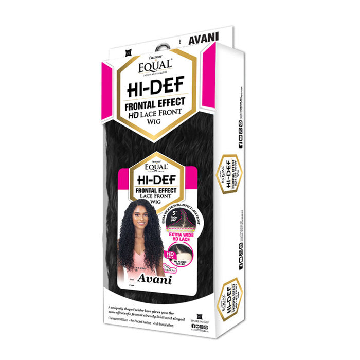 Shake N Go Freetress Equal Synthetic Hi-Def Frontal Effect Ear to Ear HD Lace Front Wig - AVANI