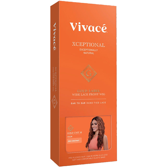 Vivace Xceptional Gold Label Wide Glueless Curly HD Lace Front Wig - GOLD UNIT 16