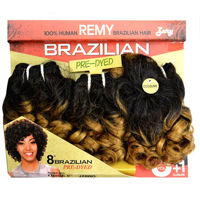 Zury Sis 100% Human Remy Brazilian Weave - OPRAH 8" (3 Pcs+1 Closure)