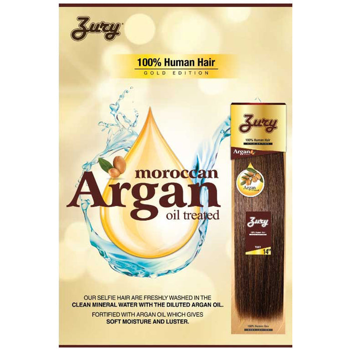 Zury Sis Gold Edition 100% Human Hair Weave - JERRY 10-18" (Argan Oil Treated)