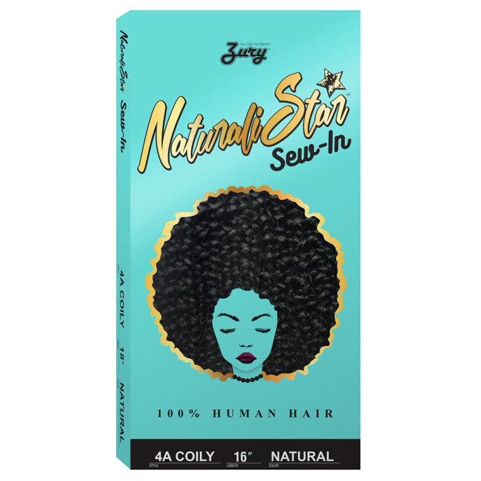 Zury Sis Naturali Star Sew-In 100% Human Hair Weave - 4A COILY 10-16"