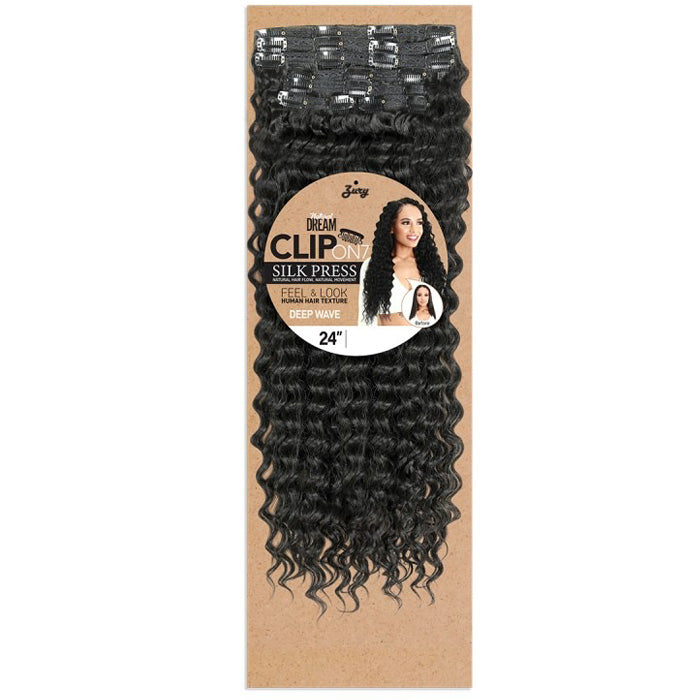 Zury Sis Natural Dream Clip On 7 Silk Press Weaves - DEEP WAVE 24"