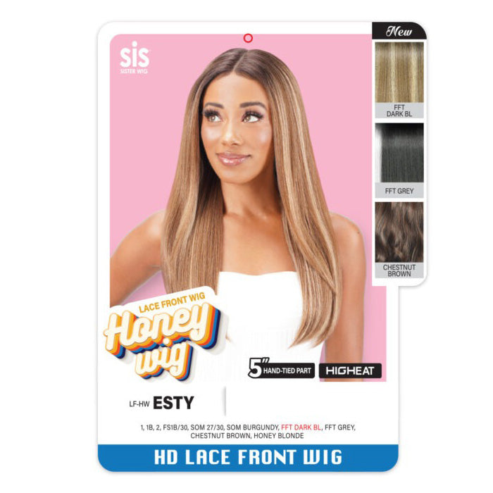 Zury Sis Honey Wig 5" Hand-Tied Part HD Lace Front Wig - ESTY