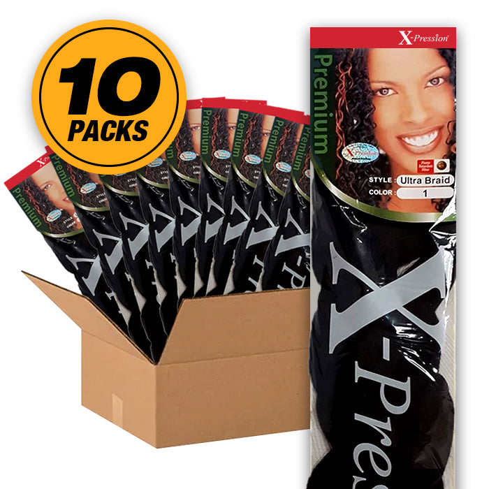 X-Pression Premium Braid - ULTRA BRAID - 10 PACKS/ 20 PACKS