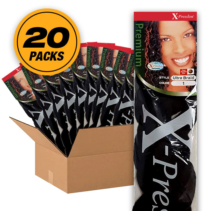 X-Pression Premium Braid - ULTRA BRAID - 10 PACKS/ 20 PACKS