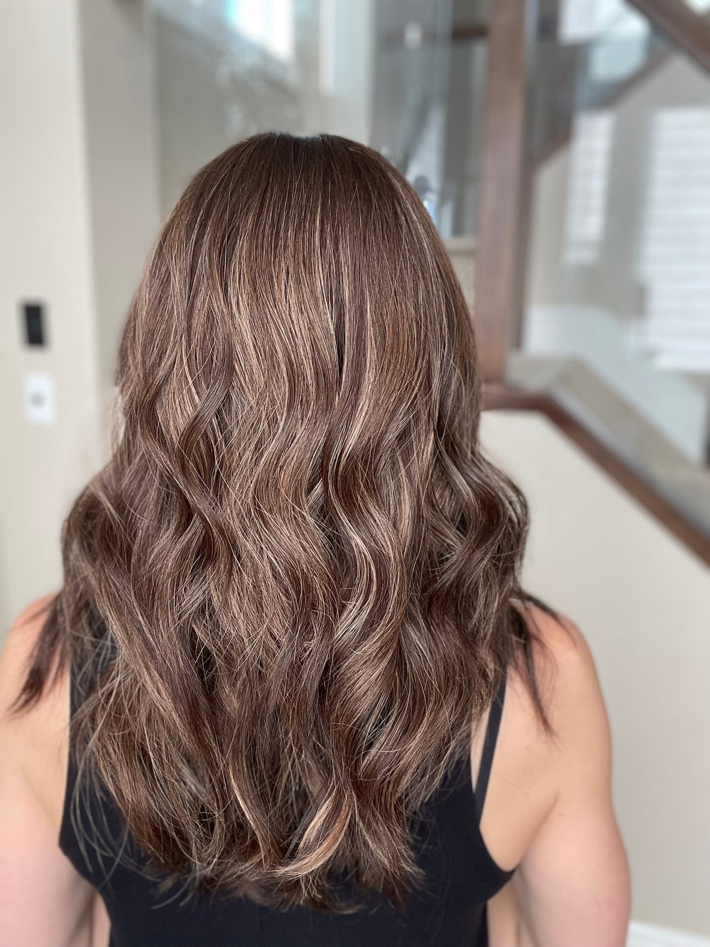 RESERVED FOR JULIA - 20" Lola Half Hand Tied Comfort Cap Lace Top Wig (M)