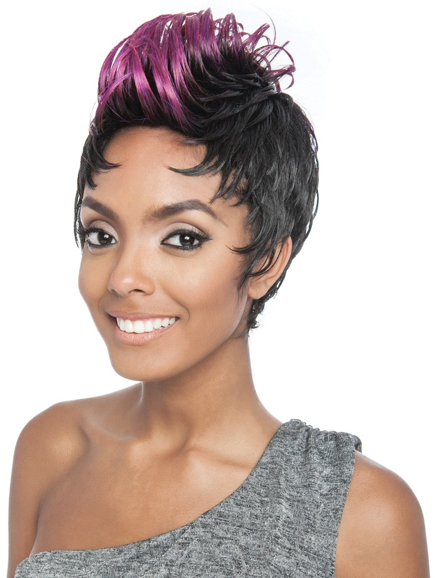 Brown Sugar Human Hair Mix Stylist Wig BST104 PUNK