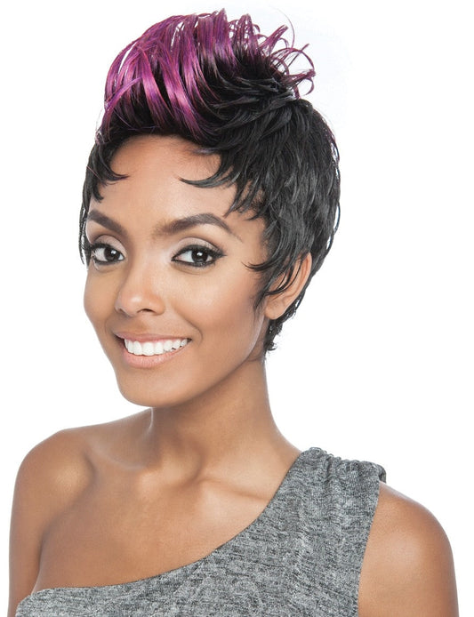 Brown Sugar Human Hair Mix Stylist Wig BST104 PUNK