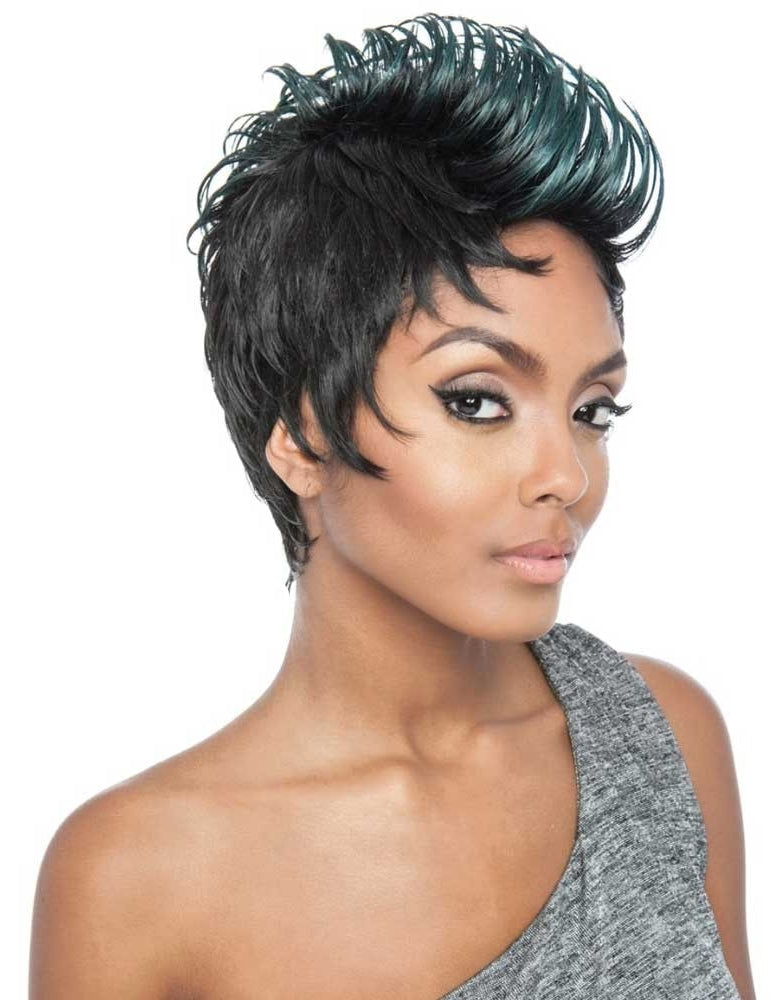 Brown Sugar Human Hair Mix Stylist Wig BST104 PUNK