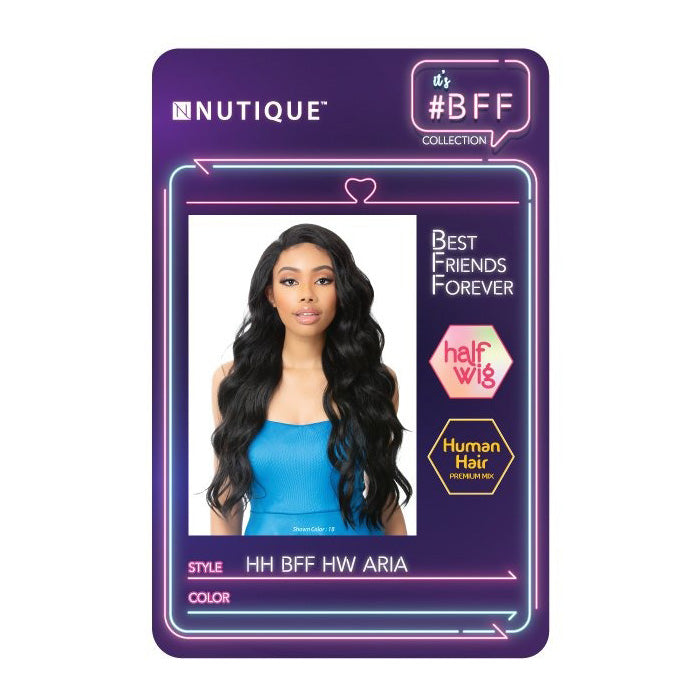 Nutique BFF Human Hair Blend Half Wig - ARIA