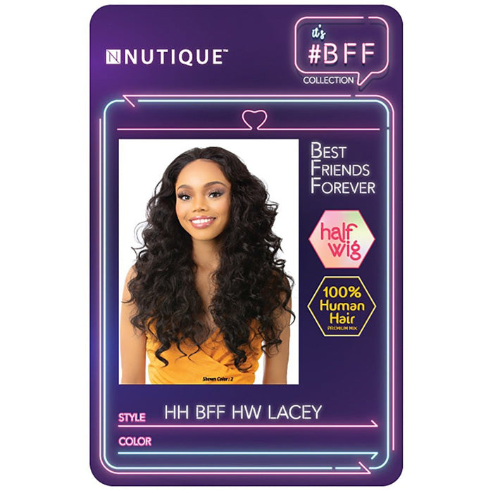 Nutique BFF Human Hair Blend Half Wig - LACEY