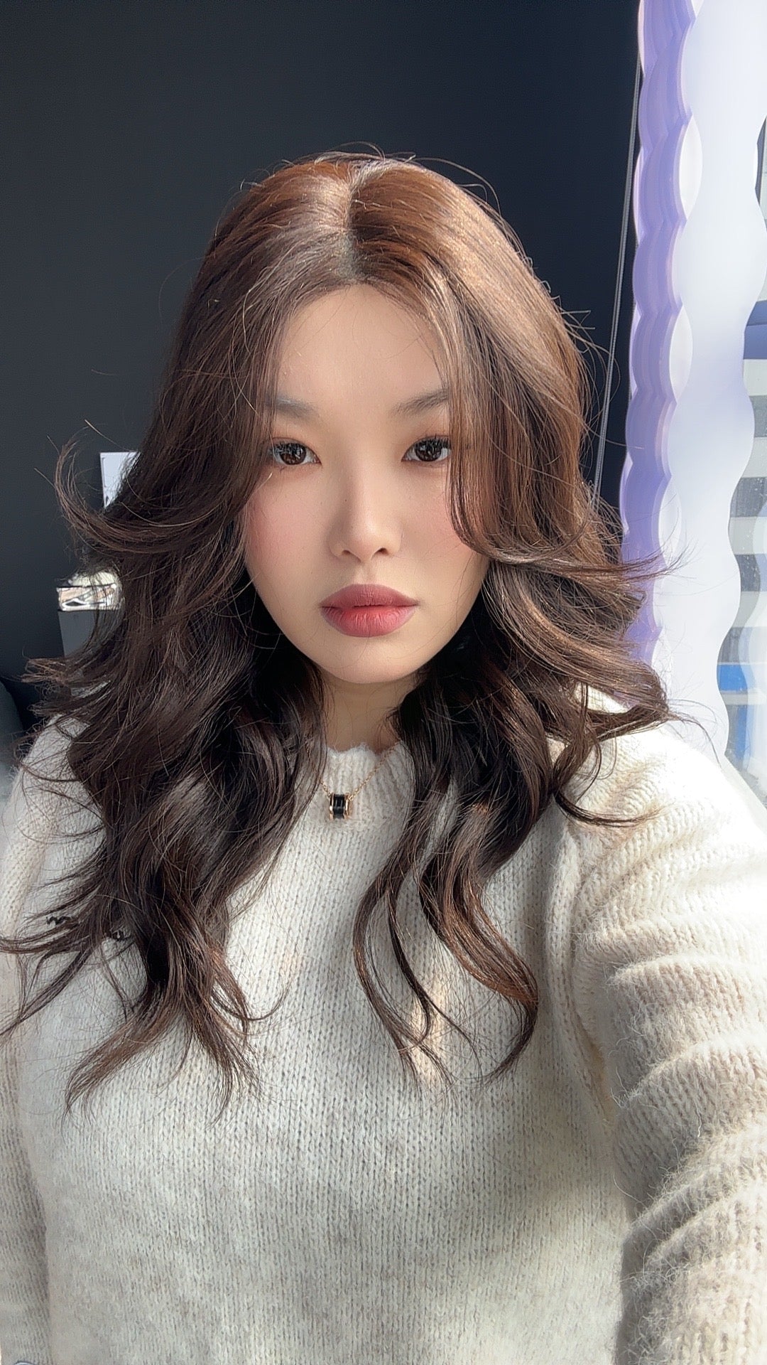 [PRE-ORDER] HOT OF SEASON - CLAIRE MONO DARK BROWN Partial Monofilament Wig 22 Inches Dark Brown Partial Mono Lace Glueless Wig CLAIRE MONO DARK BROWN【BENDY EAR TABS】
