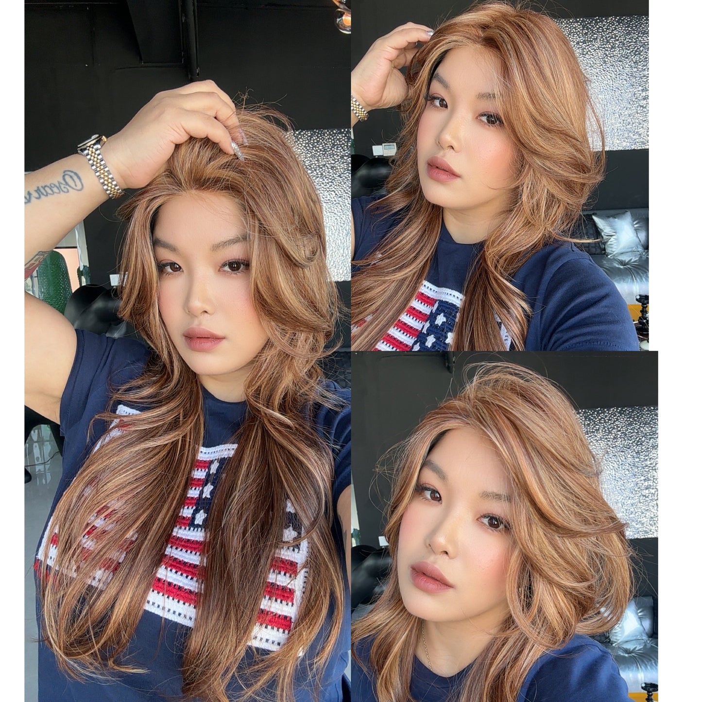 [PRE-ORDER] HOT OF SEASON - KACEY MONO Monofilament Handmade Wig 6X5 Full Monofilament Hand Tied Top Wig 27 Inches Copper Mono Lace Wig With Anti-slip Silicone Strips Glueless Wig KACEY MONO【BENDY EAR TABS】