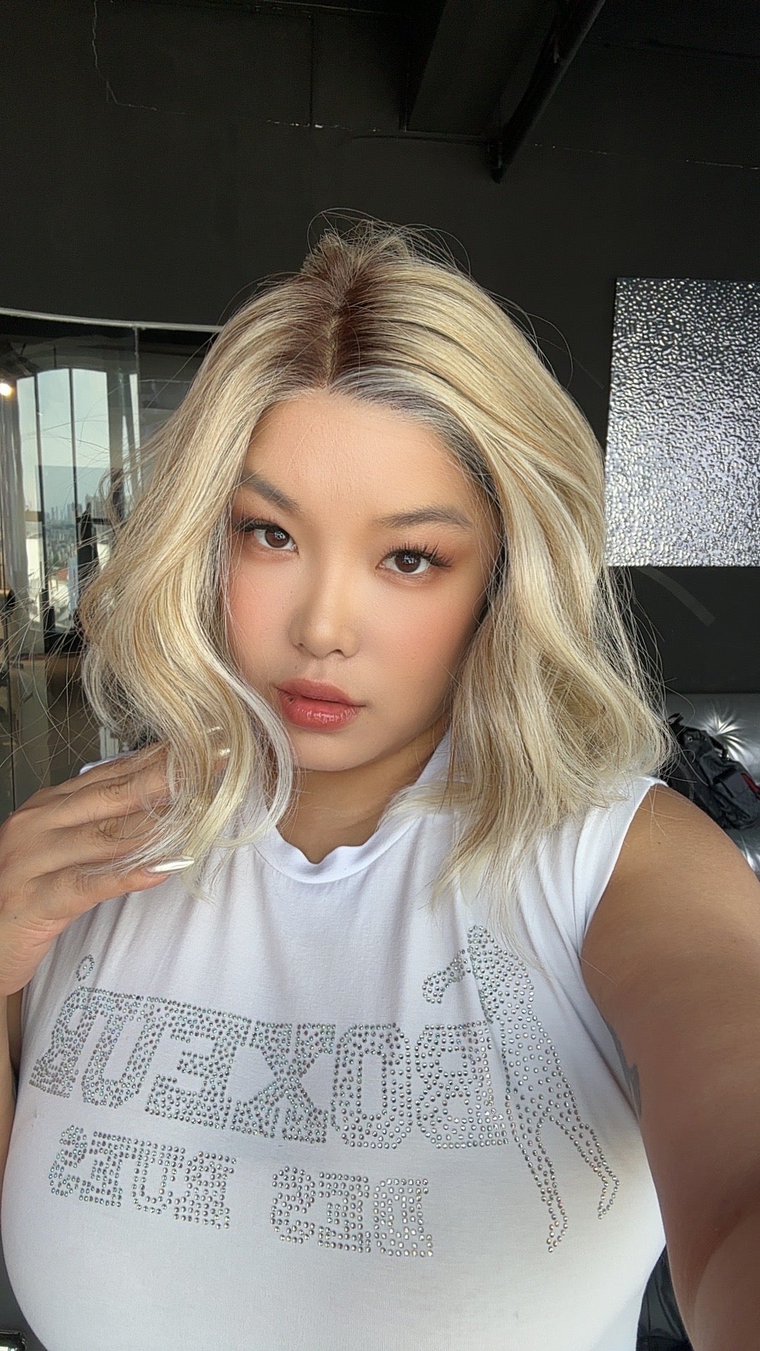 [PRE-ORDER] JBEXTENSION 12 Inches Blonde Curly Pre-Cut Side Part Snowflake Lace Frontlace Glueless Wig BARBARA【BENDY EAR TABS】