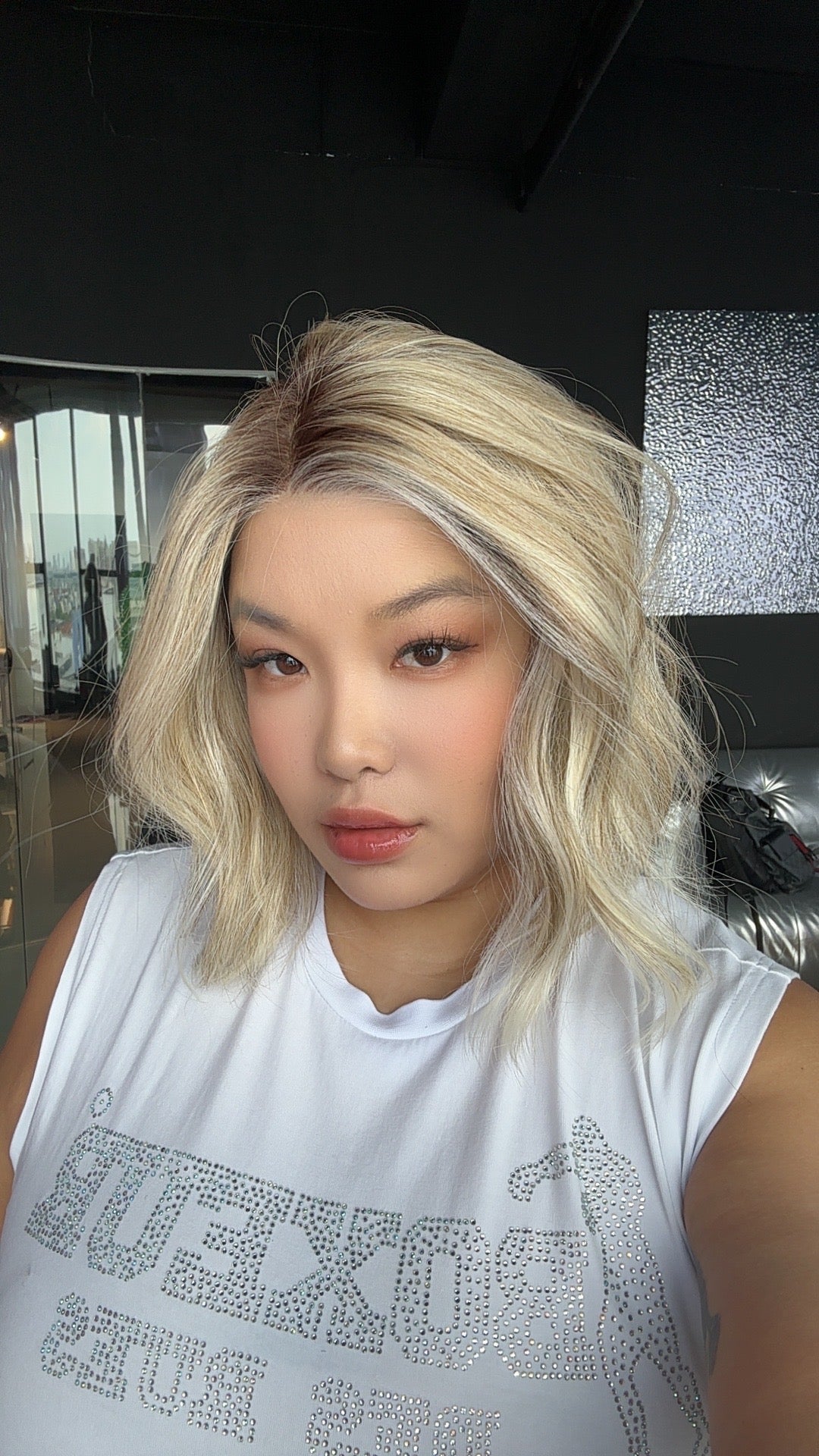 [PRE-ORDER] JBEXTENSION 12 Inches Blonde Curly Pre-Cut Side Part Snowflake Lace Frontlace Glueless Wig BARBARA【BENDY EAR TABS】